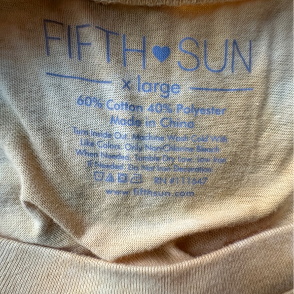 Fith Sun Rock and Gem Stone Wash/ Tie-Dye long Sleeve T-Shirt ( XL) - Picture 9 of 10